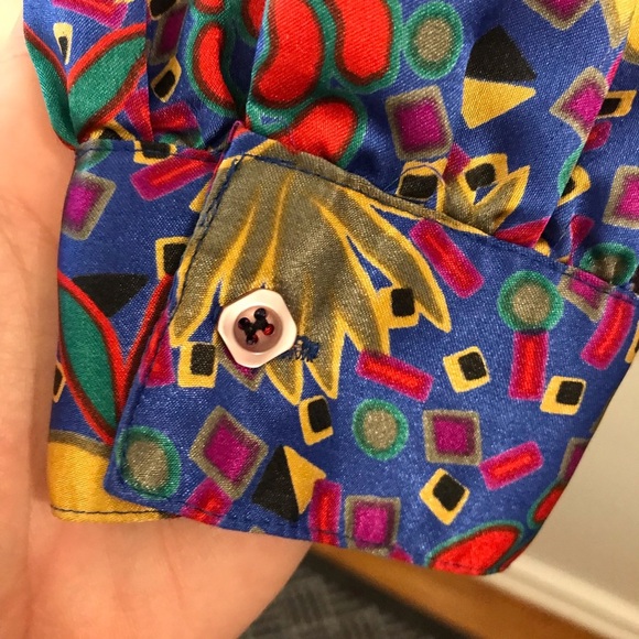 Vintage Oscar De La Renta Button Down Top - Picture 5 of 10